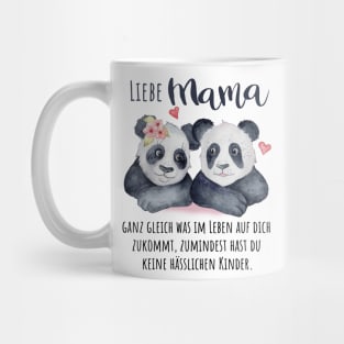 Liebe Mama Panda Shirt - Cute Mama Panda Geschenk Mug